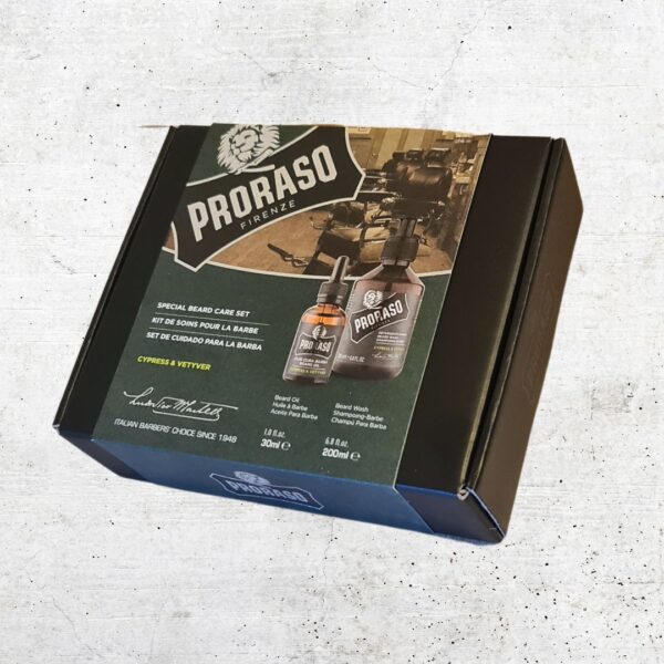 Proraso FIRENZE CYPRESS & VETYVER ZESTAW DO BRODY olejek i szampon